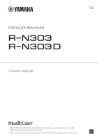 Yamaha R-N303 - Owners manual